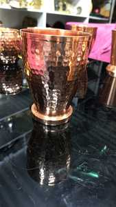 Vaso de chupito de whisky de vino de metal de acero inoxidable 304 con acabado de cobre diseños personalizados ecológicos - Product Image 6