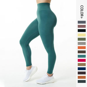 2024 nuevo estilo mallas deportivas sin costuras pantalones de Fitness mallas de compresión de barriga de cintura alta para mujeres - Product Image 2