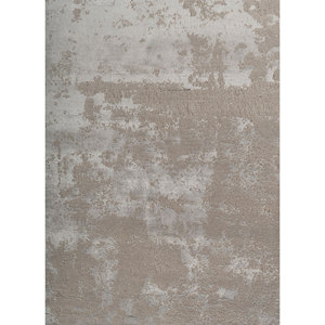 Alfombra Kavi Gris y Negra de Lana y Seda de Bambú Anudada a Mano, 10 mm de Grosor, Patrón Abstracto para el Hogar, Pasillo, Rectangular, Modelo 3D-Esk-431 - Product Image 3