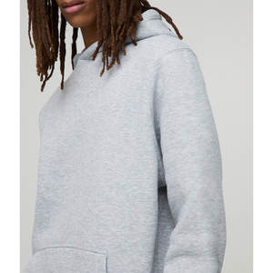 Sweat-shirt à capuche classique en molleton de coton avec poche kangourou pour homme - Product Image 6