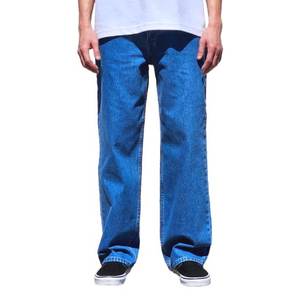 Jeans pour hommes jeans en denim à lisière sanforisée indigo coupe régulière pantalon en denim de style décontracté populaire pour l'hiver lavage moyen - Product Image 1