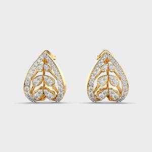 Luxury 14K Rose/White/Yellow Gold Lab Grown Diamond Teardrop <b>Earrings</b> | OEM/ODM <b>Fine</b> Jewelry Manufacturer Rhodium Plated IGI - Product Image 1