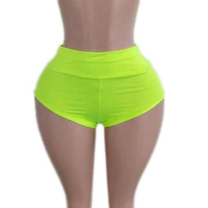 Venta al por mayor personalizar puede disponible Spandex Stretch Hot Girl Gym Tallas grandes pantalones cortos de las mujeres - Product Image 1