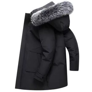 Chaqueta de Plumón Canadiense para Hombre, de Alta Calidad, Estilo Clásico, Cálida, Transpirable, de Secado Rápido, Resistente al Viento, para Invierno, con Logotipo Frontal - Product Image 3