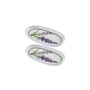 Provence Lavender <b>Oval</b> Service Set of 2 26 cm Dishes & <b>Plates</b> - Product Image 1