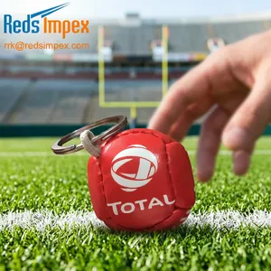 Custom Mini PU <b>Football</b> Ball Keychain With Logo Printing For Promotional Gifts, Corporate Branding, Sports Events & Advertising - Product Image 3