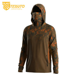 Camiseta de Pesca Unisex de Secado Rápido, Transpirable, de Manga Larga, Diseño Personalizado, Camuflaje, Sudadera con Capucha, UPF 50, 100% Poliéster - Product Image 2