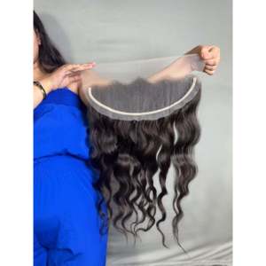 Cabello Virgen Indio Frontal Pre-Adherido de un Solo Donante, Varios Estilos, Onda Natural, Onda Profunda Birmana, Lacio Rizado, 8-36 Pulgadas - Product Image 4