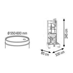 Instalación completa de 1 posición Meclube para producto lubricante de barriles de 180-220L - Product Image 2