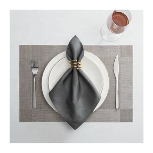 Servilleta de salvia de algodón hilado al por mayor con bordado rojo, decoración de mesa de Navidad para fiesta de boda, plato Retro, pañuelo según la solicitud del cliente - Product Image 3