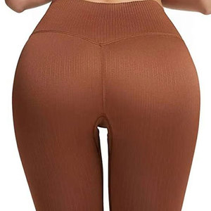 Meilleur prix du fabricant Leggings de yoga personnalisés Spandex/Nylon Scrunch Leggings pour les fesses pour les femmes avec marque de distributeur - Product Image 4