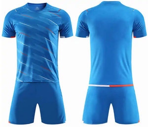 ชุดเสื้อฟุตบอลโพลีเอสเตอร์/คอตตอนคุณภาพสูง น้ำหนักเบา เป็นมิตรกับสิ่งแวดล้อม พิมพ์โลโก้ตามสั่ง ขายส่งปี 2025 ระบายอากาศได้ดี แห้งเร็ว - Product Image 2