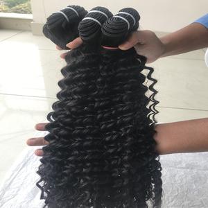 Vendeur indien de haute qualité en gros 100% vison cambodgien brut brésilien cuticule aligné vierge profonde Extensions de cheveux bouclés - Product Image 6