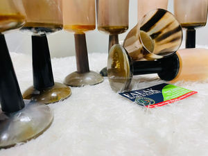 Authentique verre à vodka en corne de boeuf Viking 60ml pour boire de la tequila pour la bière, le vin et l'hydromel de Falak World Export - Product Image 3