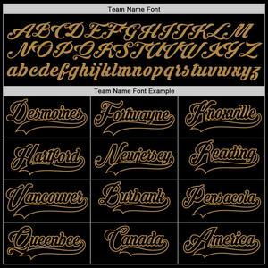 เสื้อเบสบอลแท้สีดำ-ทองสีดำแบบกำหนดเอง - Product Image 5