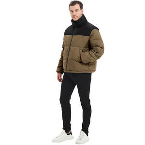 Wholesale Winter Bubble Warm Plus Size Puffer <b>Jacket</b> with Stand Collar Zip-up Lightweight Top Design <b>Packable</b> Cashmere Shell - Product Image 3