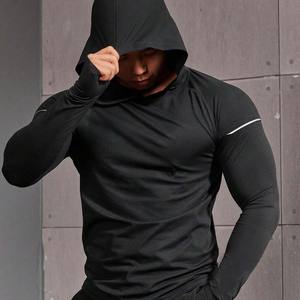 Fitness Men Letter Graphic Raglan Sleeve Sudadera con capucha deportiva - Product Image 1