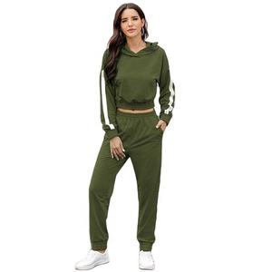 เสื้อครอปมีฮู้ดสำหรับผู้หญิงใส่ได้ทั้งชายและหญิงผ้าฟลีซแฟชั่นแบบไร้รอยต่อแห้งเร็ว - Product Image 2