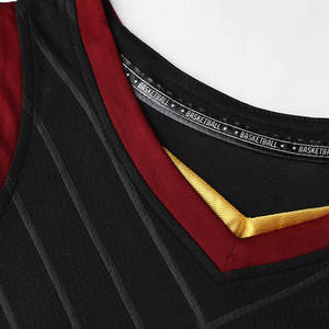 Camiseta de baloncesto para hombre de poliéster 100% hecha a medida, ropa de equipo de talla grande transpirable para fanáticos de los deportes - Product Image 5