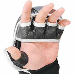 ถุงมือชกมวย MMA หนังคุณภาพสูง แบบครึ่งนิ้ว ปิดด้วยแถบตีนตุ๊กแก รับทำโลโก้ตามสั่ง ขายส่ง สำหรับฝึกซ้อมและแข่งขัน - Product Image 6