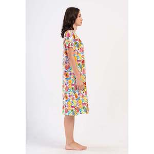 Robe d'intérieur pour femme P.SUPREM à manches courtes avec fermeture éclair et poches - SARI - SARI - Product Image 3