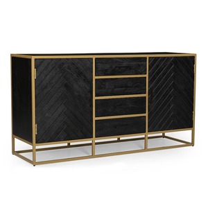 Mangohouten Fingula 165 cm Armoire Buffet Antique Fait Main pour Salon Meubles de Maison - Product Image 3