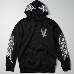 2025 Oversized Rhinestone Hoodie With Logo Pullover Rhinestone Hoodie for Men Custom Wholesale Supplier - Product Image 3
