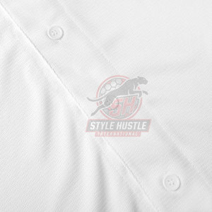 Camiseta de Béisbol de Fabricación Pakistaní, Camiseta de Béisbol con Botones, Camiseta de Béisbol de Color Sólido - Product Image 4