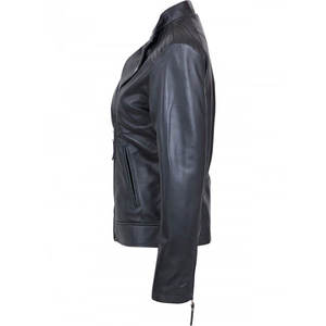 Nouveau design, meilleure qualité, prix de gros, veste confortable pour femmes en cuir pour l'hiver, veste Varsirt élégante avec logo personnalisé - Product Image 4