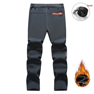 Pantalones de Forro Polar Grueso para Hombre, Cálidos, Casuales, con Bordado de Letras, Forro Polar Grueso, Pantalones Térmicos para Exteriores - Product Image 1