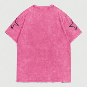 Camisetas de gran tamaño con efecto de lavado ácido con ajuste de verano y opciones personalizadas completas para puntadas y embalaje con logotipo de tela - Product Image 2