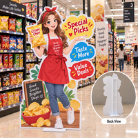 Support publicitaire sur pied en PVC rigide personnalisé en gros avec graphismes étanches, installation facile pour la promotion commerciale