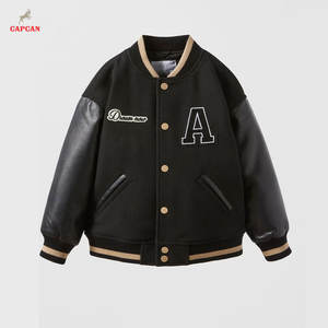 แจ็คเก็ตวาร์ซิตี้ลำลองสุดหรูสำหรับฤดูหนาว พร้อมปกตั้ง โลโก้ด้านหน้า ดีไซน์น้ำหนักเบาและเป็นมิตรกับสิ่งแวดล้อม ระบายอากาศได้ดี สวมใส่สบาย - Product Image 1