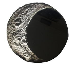 CThe Lunar Moon Mirror Miroir décoratif mural céleste fait à la main avec frange Boho - Product Image 1