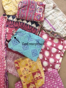 Boho โบราณแฮนด์เมด Kantha ผ้าห่มผ้าฝ้ายอินทรีย์วินเทจอินเดียผ้าส่าหรีผ้าห่มโยนผ้าคลุมเตียงคู่สำหรับโรงแรมบ้าน - Product Image 5