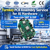 Fabricant de cartes PCBA personnalisées FR-4 pour appareils électroménagers et robots domestiques IA, service d'assemblage clé en main, OEM, faible MOQ (1-100 pièces), réponse rapide