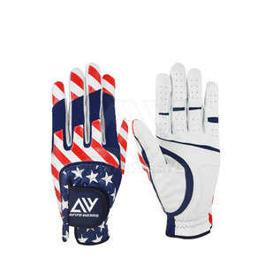 Gants de golf en cuir de chèvre avec logo personnalisé, main gauche, design de mode de grande taille avec équipement de sport pour adultes, stock en cuir véritable - Product Image 1