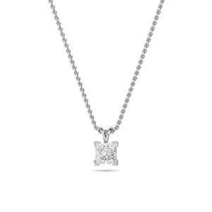Colgante Solitario de Diamante Corte Princesa de 0.30 Ct, Diamante Cultivado en Laboratorio en Platino, Regalo de Aniversario de Bodas - Product Image 1