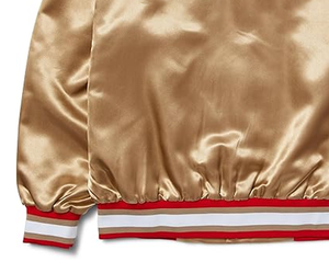 Chaqueta Bomber Varsity de Pana de Poliéster con Cuello Alto, Multicolor, para Invierno - Product Image 5