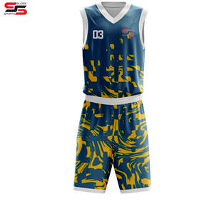 Bajo MOQ Personalizado Hombres Uniforme de Baloncesto Último Diseño Personalizado Logotipo de Impresión Uniforme de Baloncesto - Product Image 1