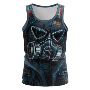 Camiseta sin mangas personalizada con estampado de sublimación de malla para hombre, camiseta de moda para hombre al por mayor - Product Image 6