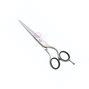 Tijeras de peluquero con reposapiés ajustable | Tijeras de corte de pelo de precisión de acero inoxidable con acabado pulido para uso en salón - Product Image 1