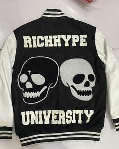 เสื้อแจ็กเก็ตแบบสตรีทแวร์สำหรับผู้ชายปกตั้งสไตล์โลโก้ - Product Image 4