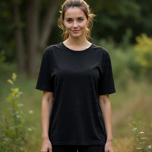 T-shirts surdimensionnés T-shirt à manches courtes respirant à épaules tombantes T-shirt d'été pour femmes T-shirt pour femmes - Product Image 2