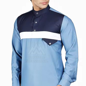 Al Dafah Thobes Hip Hop Best Plain Color sólido Hombres Thobes Transpirable New Look Machine Made Jubba Thobe para hombre - Product Image 6