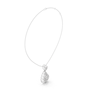 Elegante Collar Solitario con Colgante de Diamante Cultivado en Laboratorio, Chapado en Rodio, Oro Blanco de 18K, para Novias, Compromiso, Fiesta, Aniversario - Product Image 4