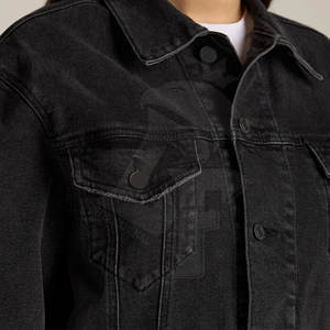 แจ็กเก็ตยีนส์ผู้หญิงสไตล์ที่เป็นเอกลักษณ์มีสีและขนาดที่กำหนดเองจากรูปลักษณ์คลาสสิก - Product Image 6