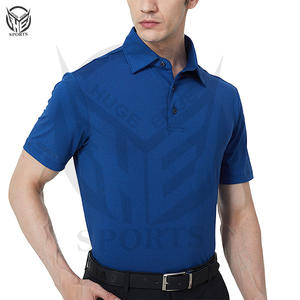 Golf de hombre personalizable de la mejor calidad para Polos de manga corta y patrón sólido hecho de tela de punto con logotipo de marca propia - Product Image 6