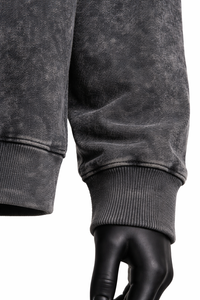 Sudadera Oversize de Algodón Pesado con Efecto Ácido para Hombre, Estilo Urbano, Aspecto Vintage Lavado, OEM - Product Image 5