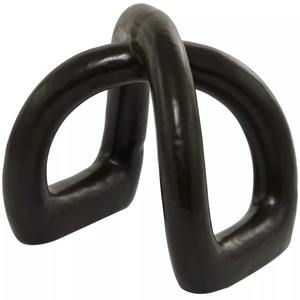 Céramique Porcelaine Décorative Abstraite Sculpture En Métal Dur Couleur Noire Enduit Décor À La Maison Accent De Table Produit De Qualité Supérieure - Product Image 3